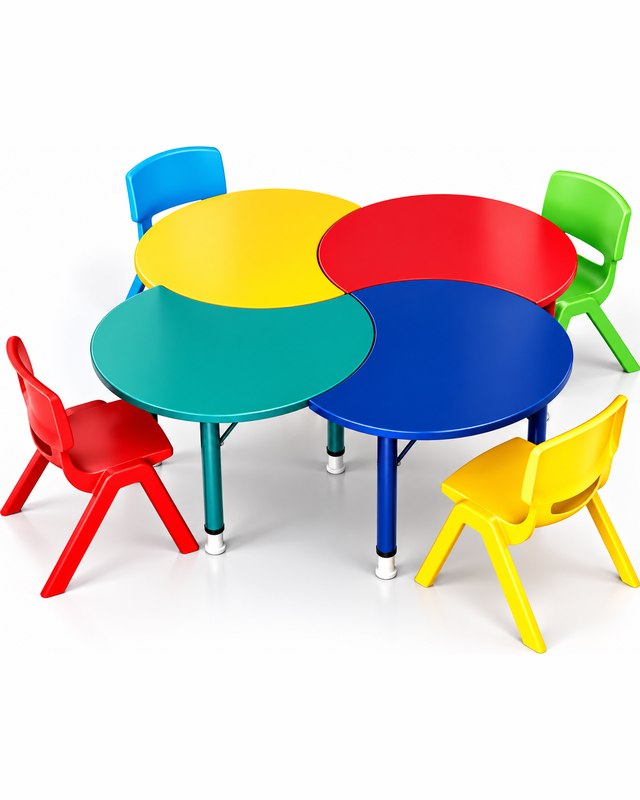 Preschool tables and chairs built to sizemark 1 and 2.